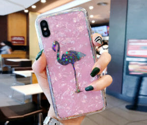 Θήκη Crystal Laser Flamingo - iPhone X / iPhone Xs