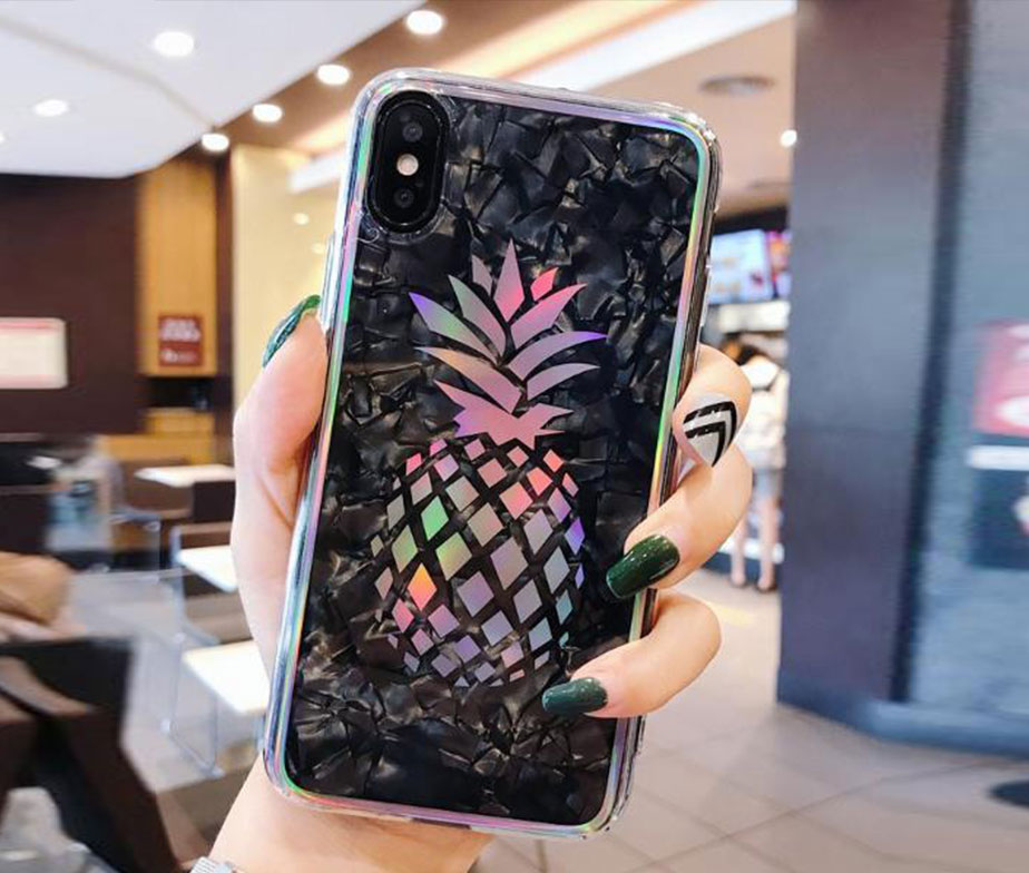 Θήκη Crystal Laser Pineapple - iPhone X / iPhone Xs