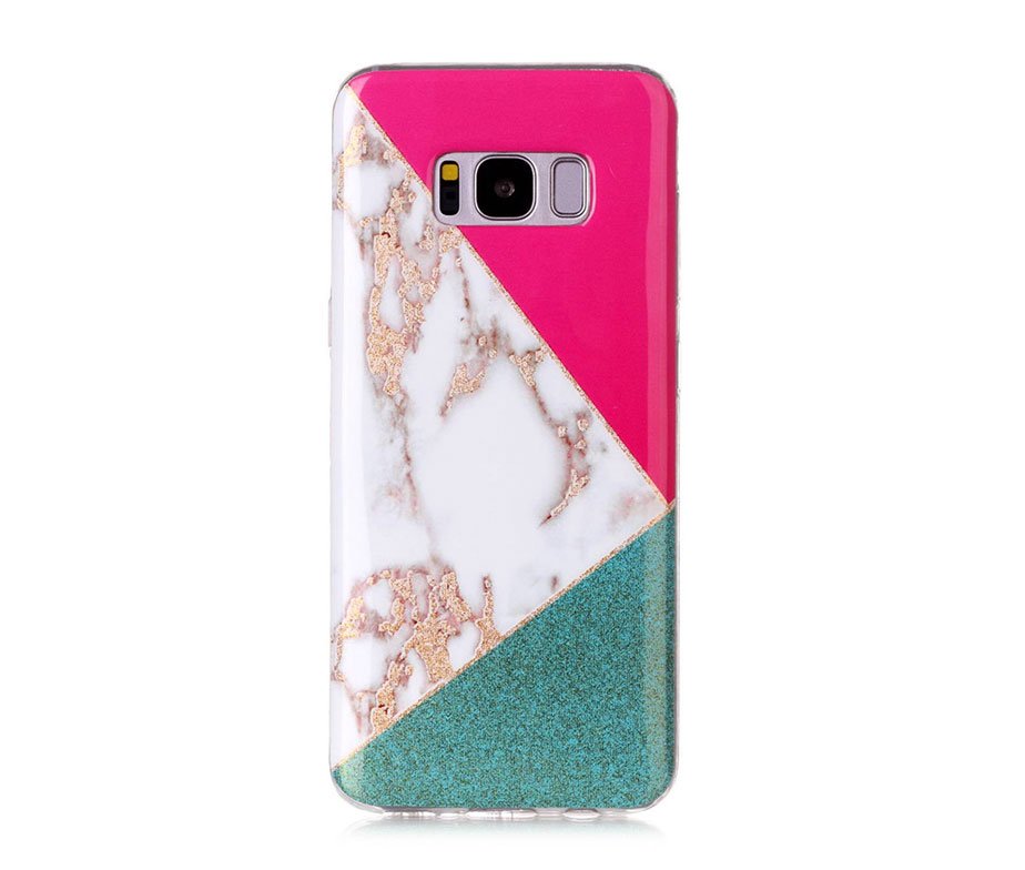 Θήκη Glitter Powder Marble Green - Galaxy S8