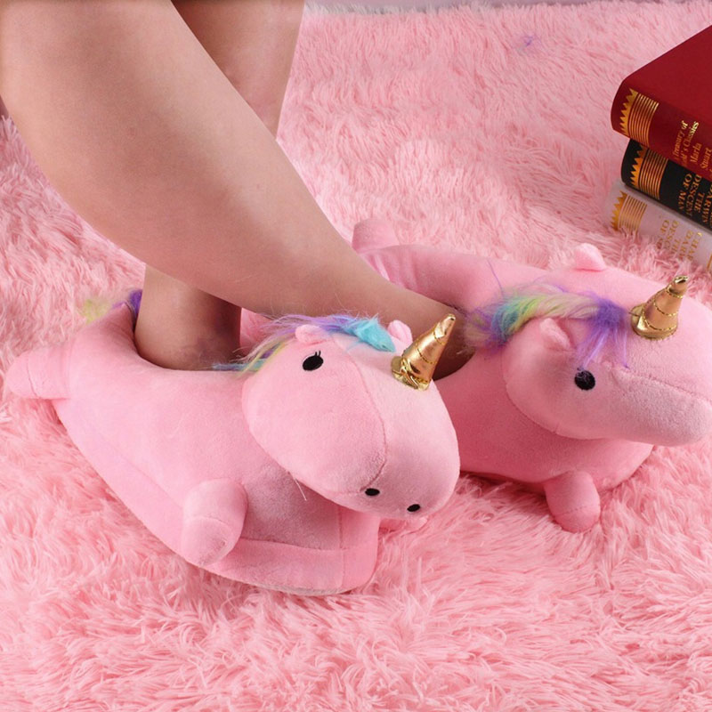 Unicorn Ροζ Παντόφλες One Size 35-44