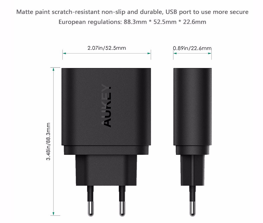 Φορτιστής USB Quick Charge 3.0 - AUKEY