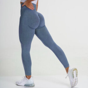 Αθλητικό Κολάν Ψηλόμεσο Workout για Yoga/Pilates Blue (A9165)